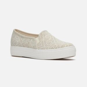 Keds Triple Decker Diamond Woven Slip On